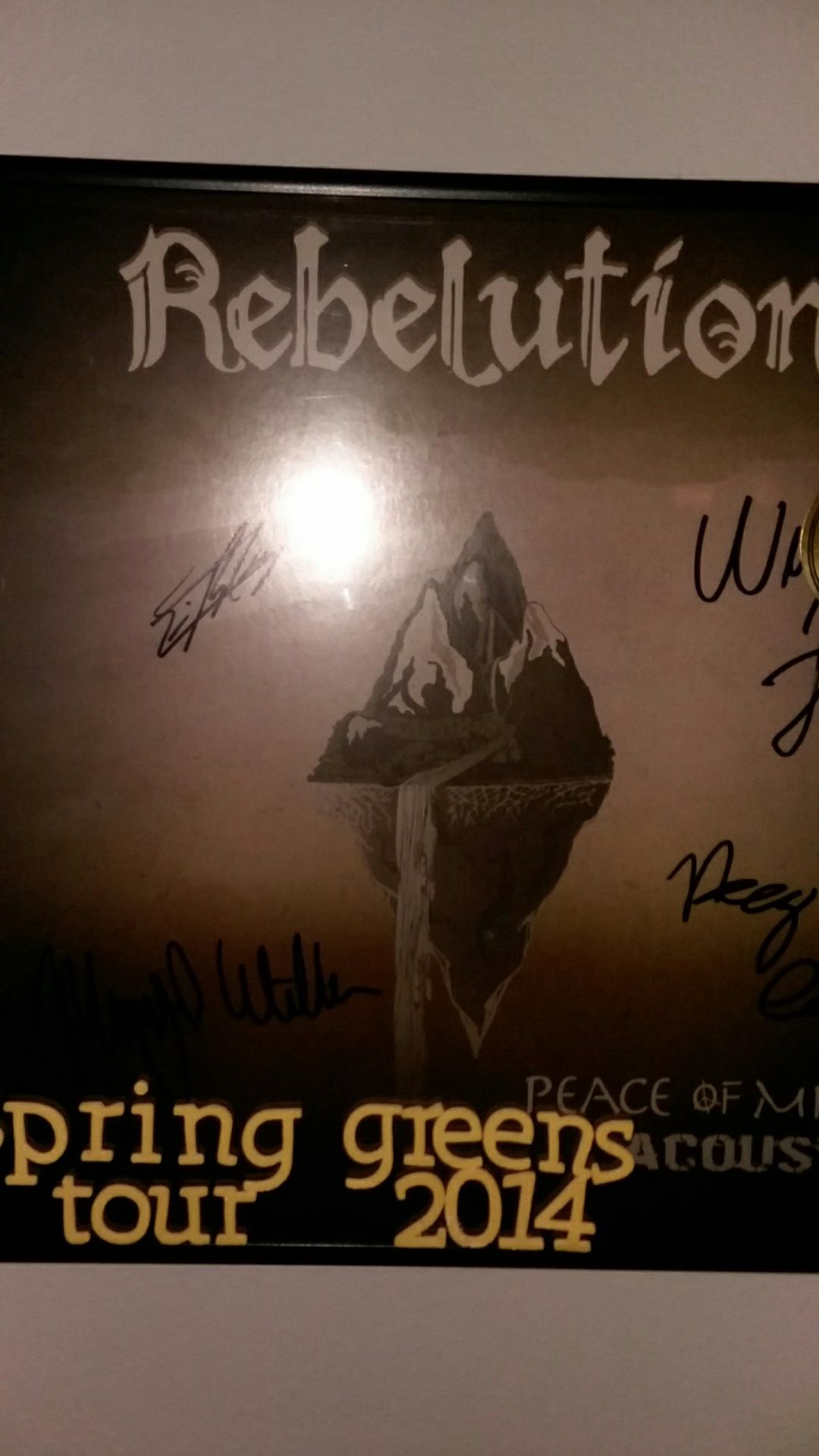 Rebelution peace of mind autographed vinyl