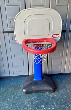 Little Tikes Boys Girls Kids Toy Basketball Hoop Set (Adjustable) With One Plastic Orange Ball