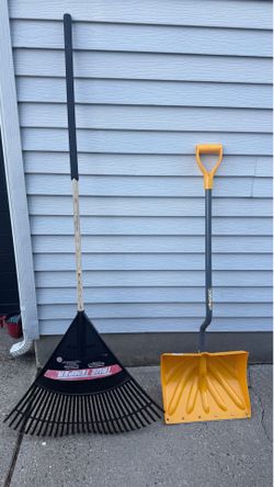 True Temper Leaf Rake and Snow Shovel