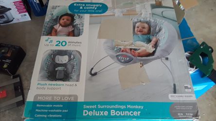 Sweet surroundings monkey delux bouncer
