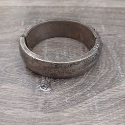 Vintage Thick Metal Clamp Bracelet