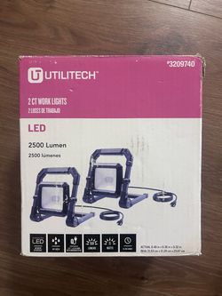 Utilitech 2-Pack LED Work Lights 2500 Lumen