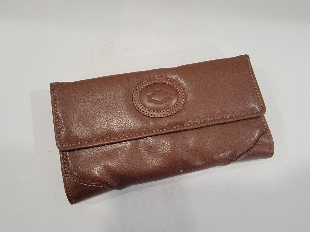 Vintage White-Stag Tri-fold Womens Brown Wallet - Faux Leather