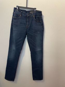 Men's Slim Fit Dark Wash Blue Jeans 32x30