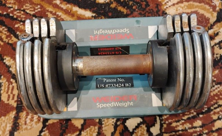 Weider Powerswitch 25 lb Each Dumbbell Set