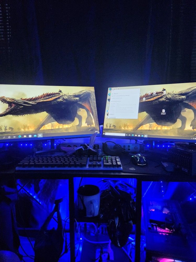 Gaming Computer Super Fast Dual Monitor
