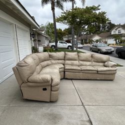 *FREE** Couch With Two Recliners And Pull Out Bed** Also Separate Recliner Chair** Super Comfy!! 