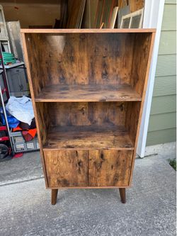 MCM retro inspired storage bookcase