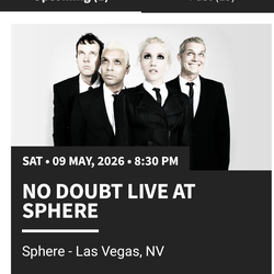 No Doubt tickets