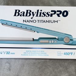 BabylissPRO NANO TITANIUM #1 Top Rank Flatirons 1 1/4