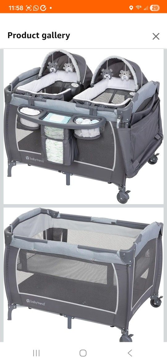 Baby Crib How To Set Up Baby Trend Pack N Play Baby Trend Lil' Snooze  Deluxe III Nursery Center Playard For Twins, Cozy Grey