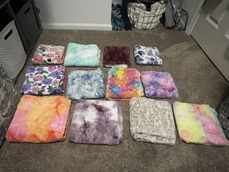 Minky Car seat Blanket Lot 