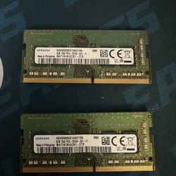 2x 8 Gig Ram Ddr4