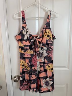 Relipop Floral Short Romper XL