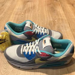 Nike Air Max 90 SE Air Sprung Phantom Iron Gray CLEAN RARE DM8171-001 Mens Sz 12