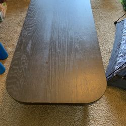 Black Coffee Table - Solid Wood