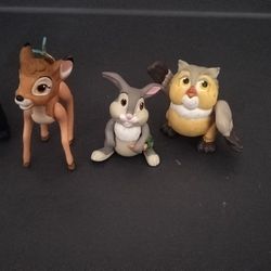 Vintage 1988 Mcdonalds Happy Meal Toys Disney Bambi, Complete Set