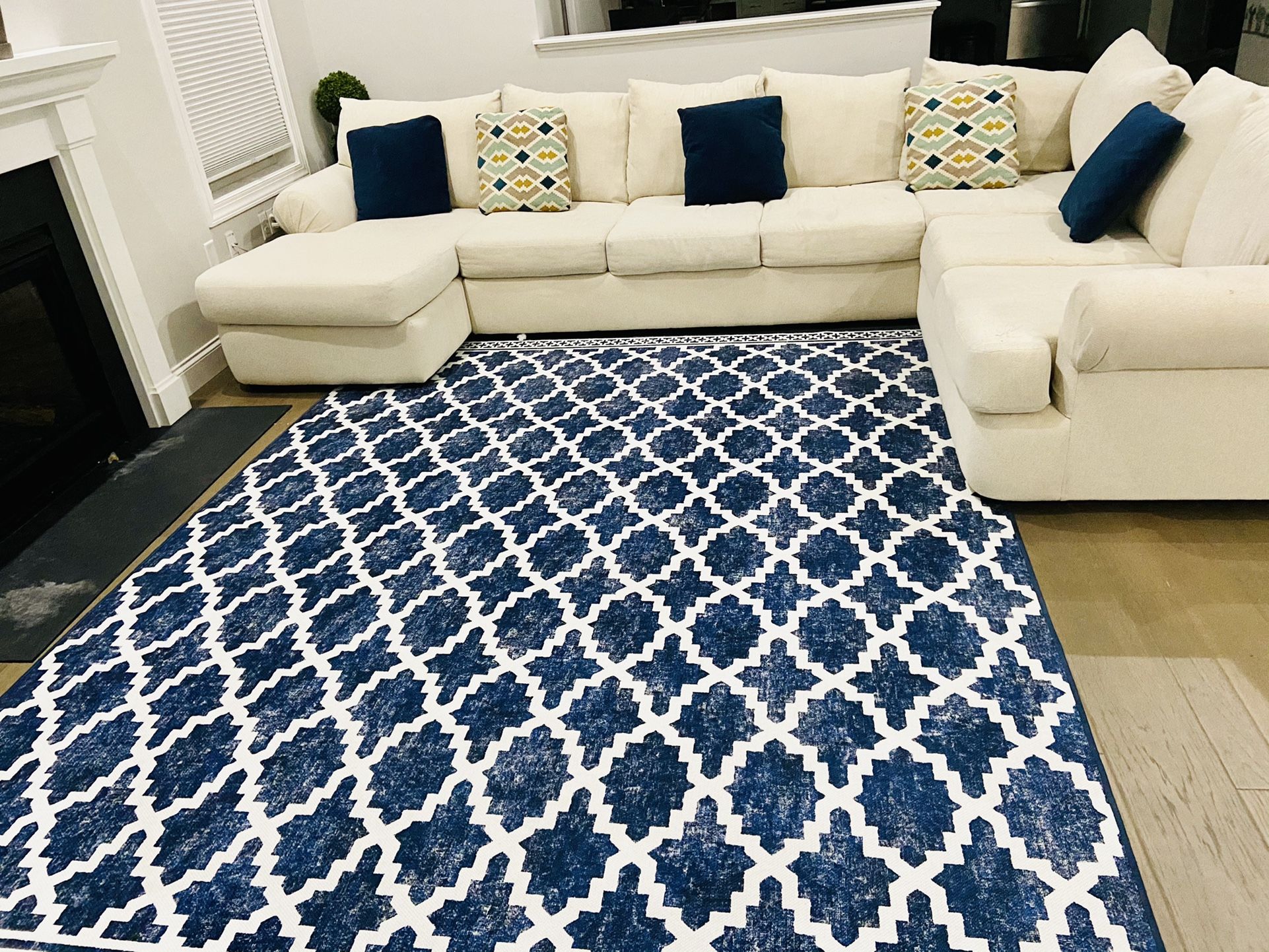 Samantha Sectional Sofa White