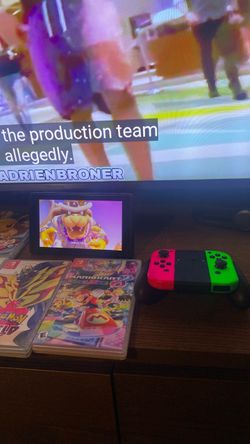 Nintendo Switch with Games and Joy-Cons