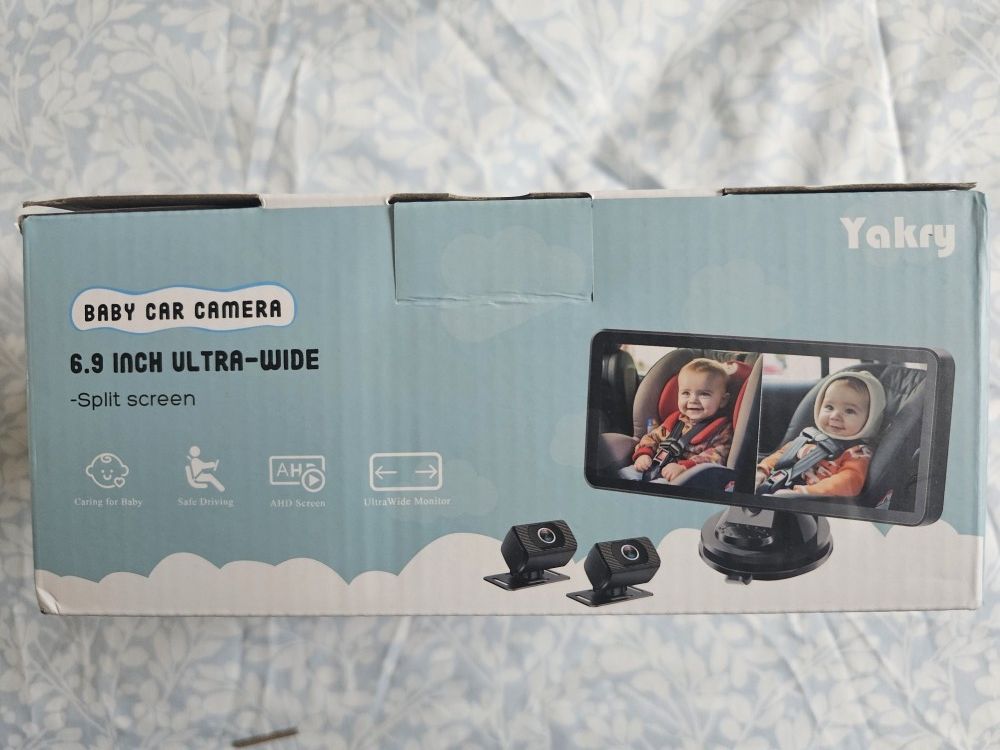 Dual baby car camera for 2 kids