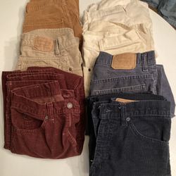 VTG ‘79-81 LEVI’S 517 CORDUROY PANTS 29x32. Multiple COLORS.