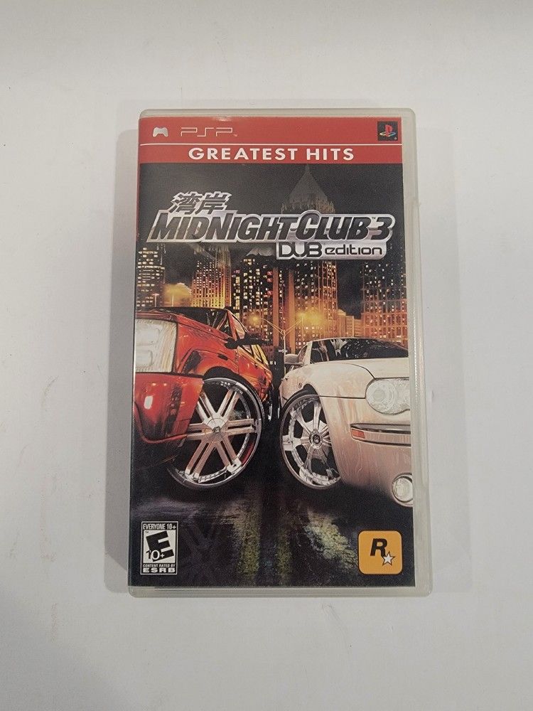 Midnight Club 3 Dub Edition Sony PSP Game ~ Case, Manual, And Disc Included