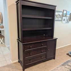 Bonavita Espresso Dresser And Hutch Bookshelf Combo