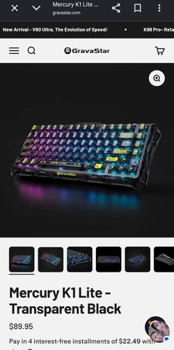 Grava star keyboard