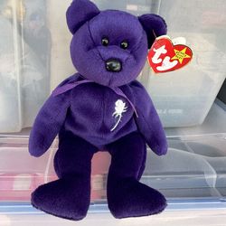RARE 1997 PRINCESS DIANA TY BEANIE BABY RETIRED