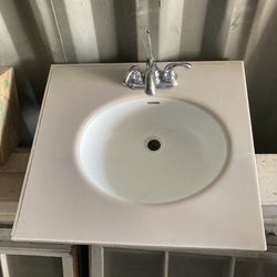 Countertop With Sink And Fixture