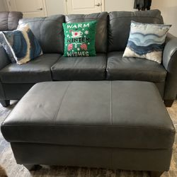 Sofa & loveseat with Storage Ottoman 