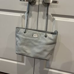 Michael Kors Grey Leather Purse