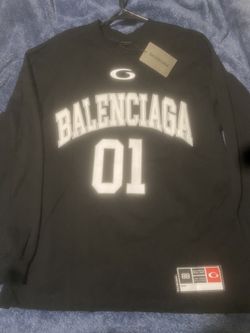 Balenciaga Basketball Black Long Sleeve Tee
