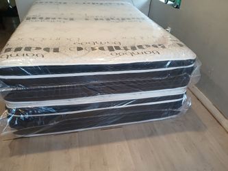 $190 queen pillow top mattress brand new free delivery same day