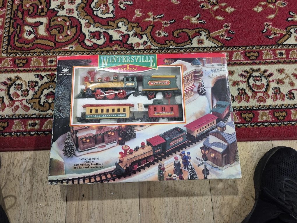 Vintage Train Set For Under The Xmas Tree