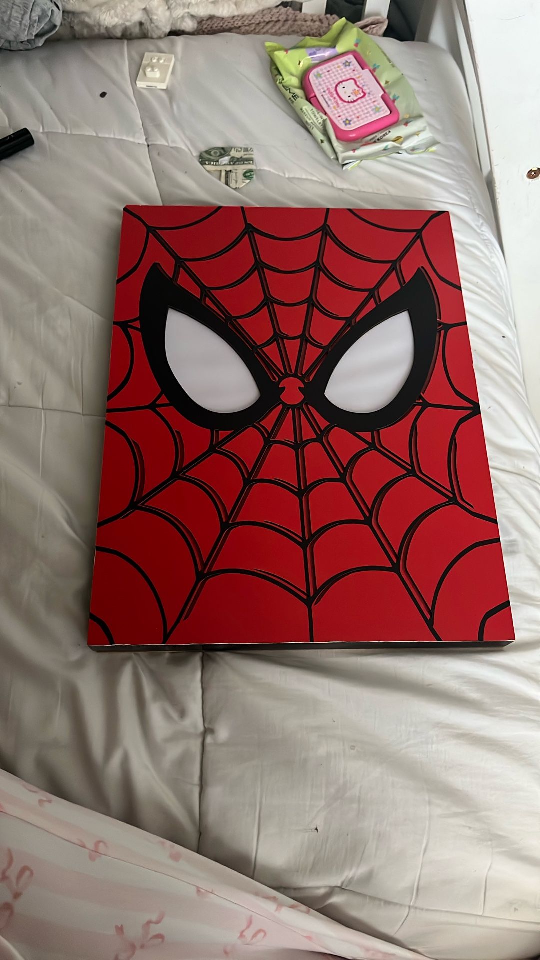 Spider man light up wall decor