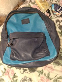 Coach  leather back pack
