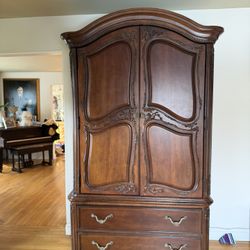 wood armoire