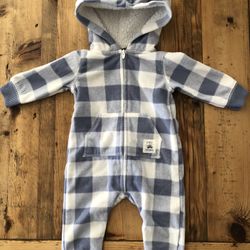 Hooded Baby Fleece Jumpsuit