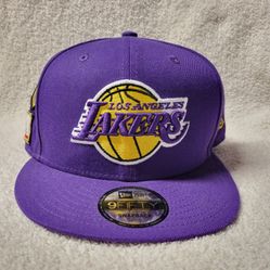 New Era LA Lakers NBA18 Draft 9Fifty Purple Patches Snapback Hat Cap NEW w/ Tags