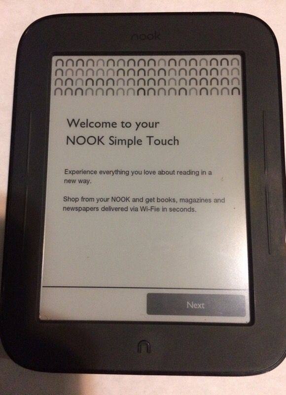 Nook ebook book reader