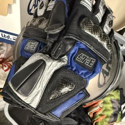 Leather Motorcycle Gloves, Gauntlet Gloves Track Glove Gloves