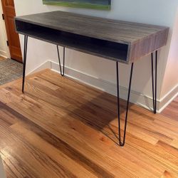 Gray Washed Wood Desk