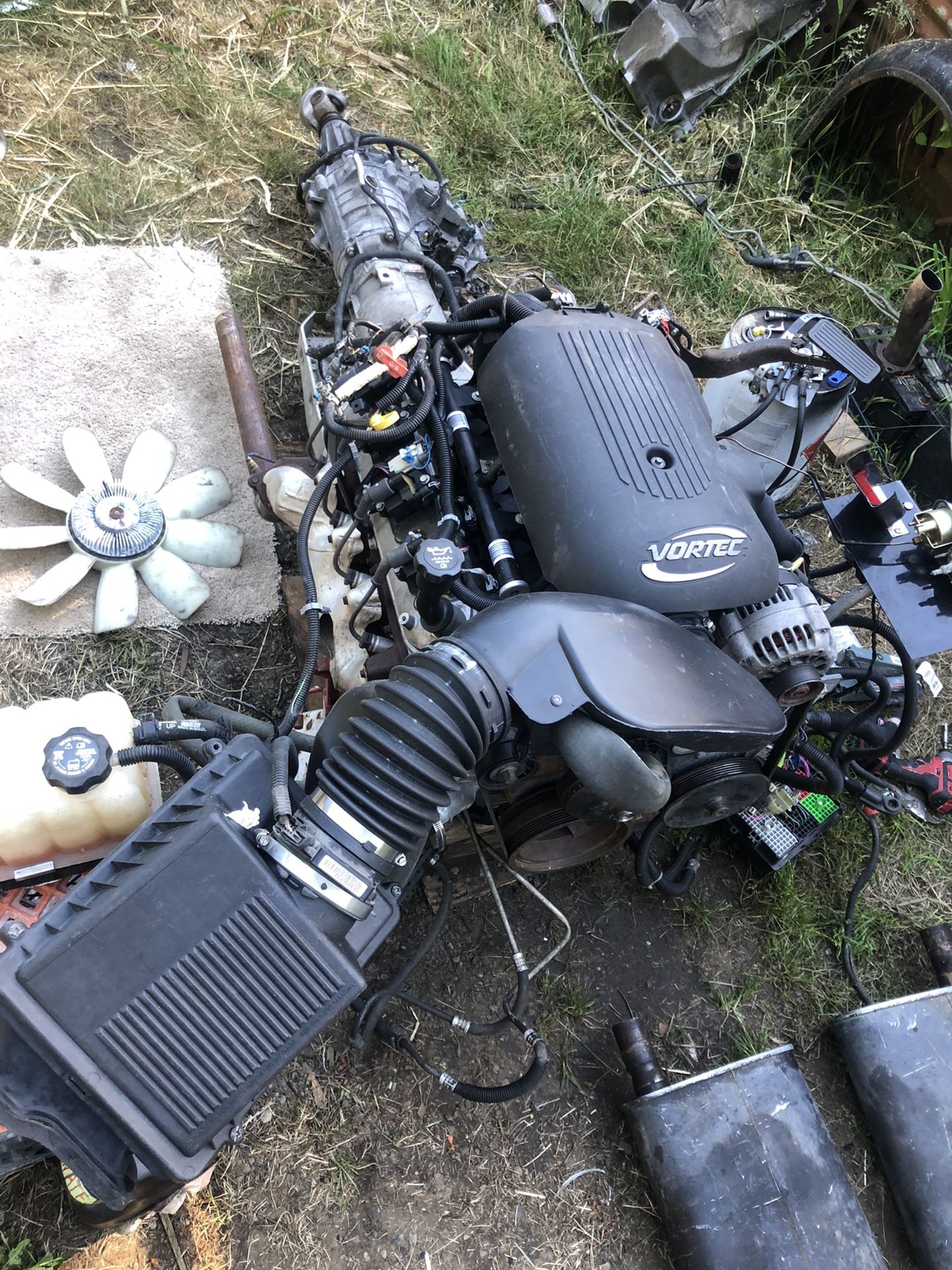 2003 Lm7 5.3L 4l60e 4x4 Np246 Tcase Engine Combo for Sale in Lacey, WA