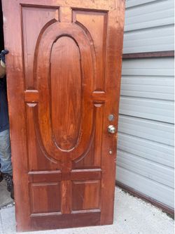 Puerta de madera 80x36