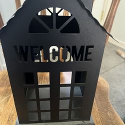 Metal Cutout House. Good For Home Decor