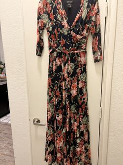 Floral Dress With Belt