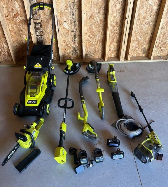 Ryobi 18v 7 Tool Combo Kit Herramienta Landscaping Yard