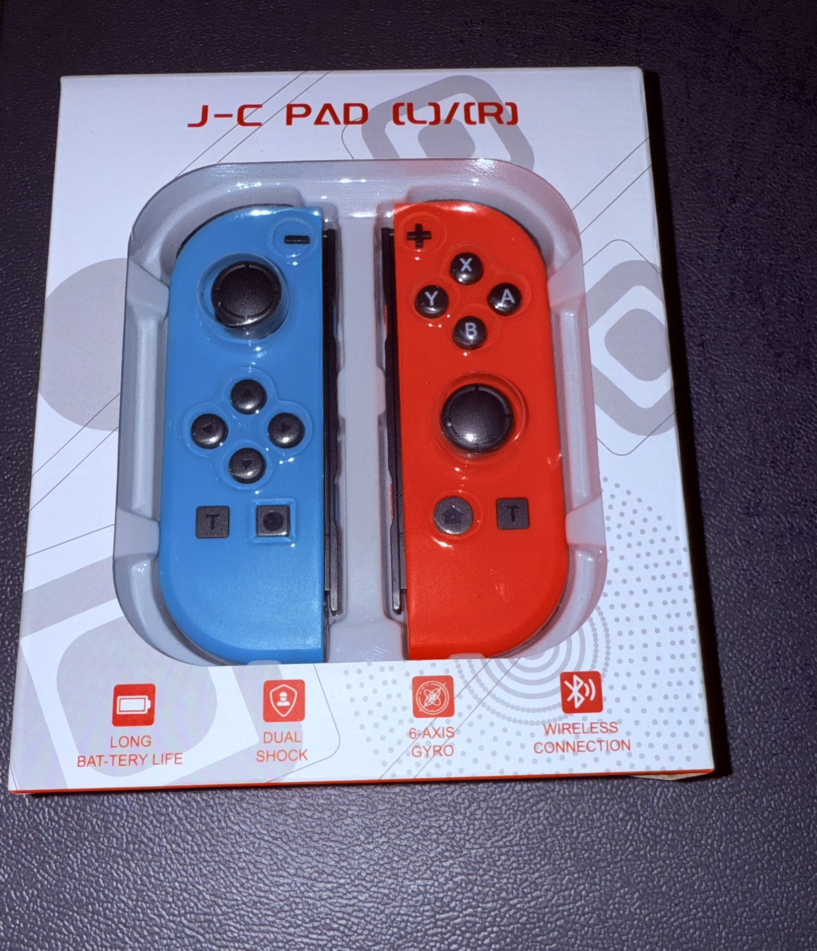 Nintendo Switch Joy-con-Controllers With LEDs | 1 Pair / Red & Blue Color