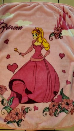 Princess plush blanket